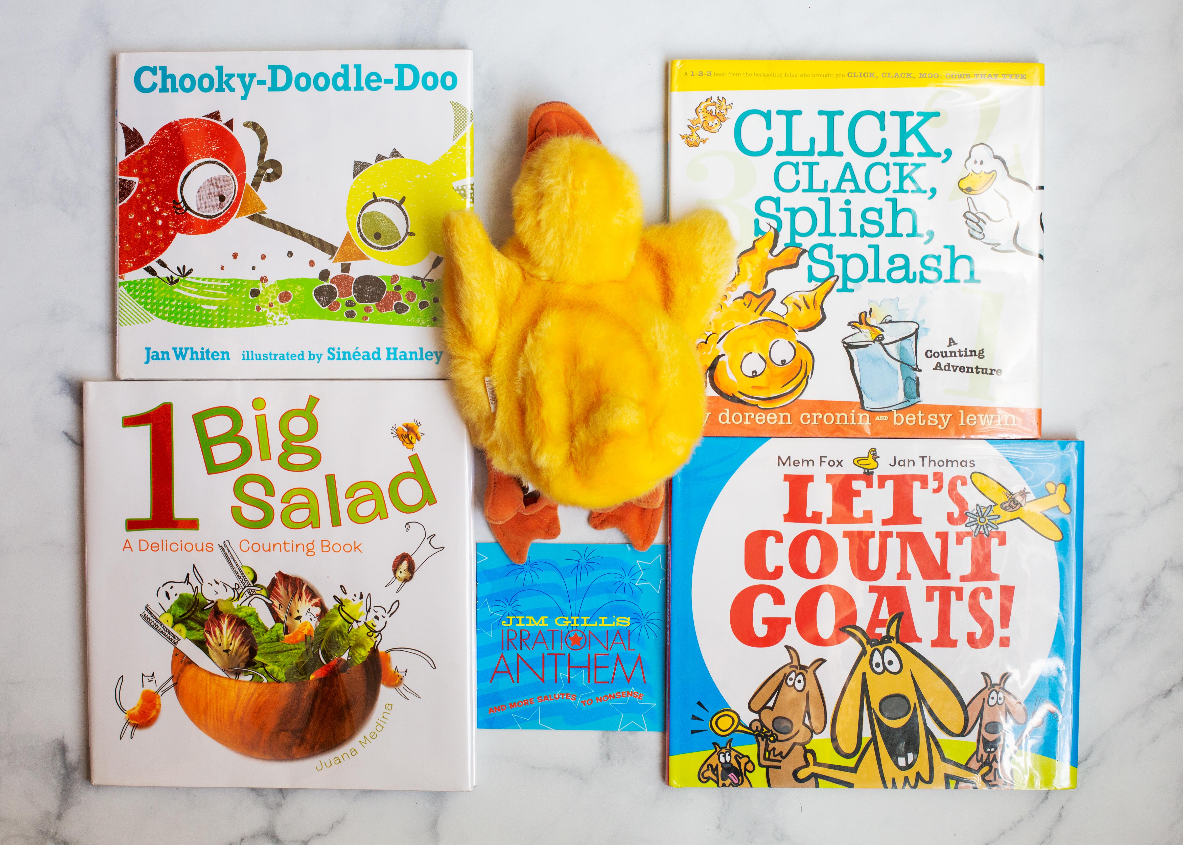 items found in counting storytime-to-go kit